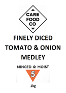 Finely Diced Tomato and Onion Medley 1kg Minced Moist