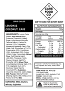 Lemon & Coconut Cake 120g IDDSI Level 4 Pureed