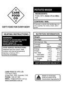 Potato Mash 1kg Minced Moist