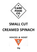 Small Cut Creamed Spinach 1kg Minced Moist