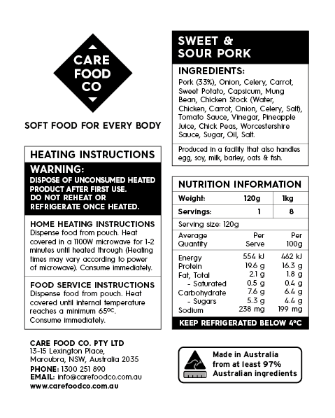 Sweet and Sour Pork 1kg Level 5